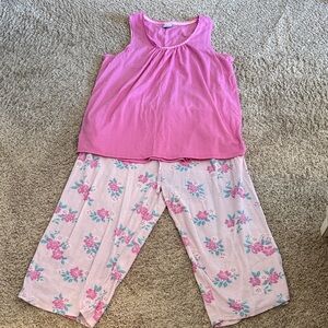 Croft & Barrow Pink Floral Women's Pajama Set (40)